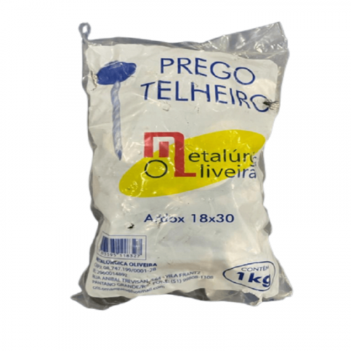 Prego Telheiro 18x30 pacote 1kg