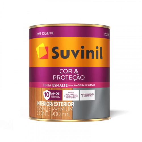 Esmalte Cor & Proteção Acetinado Base Solvente 900ml Cores - Suvinil