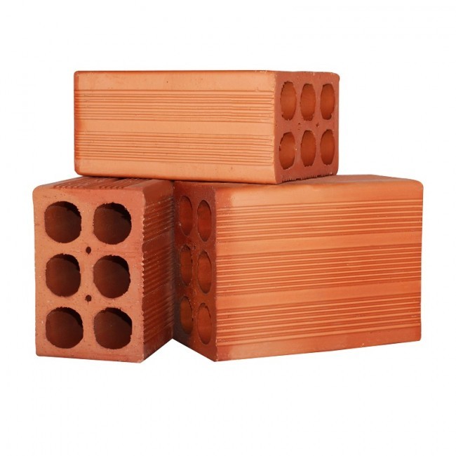 Tijolo 6 furos Frisado Misto 9x14x19cm - Unidade