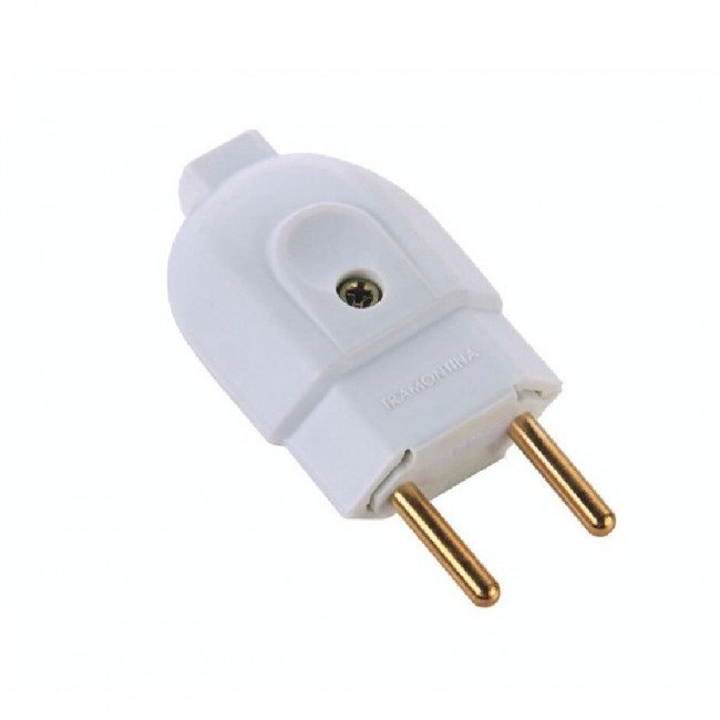 Plugue Macho 2P 20 A 250 V Tramontina Branco
