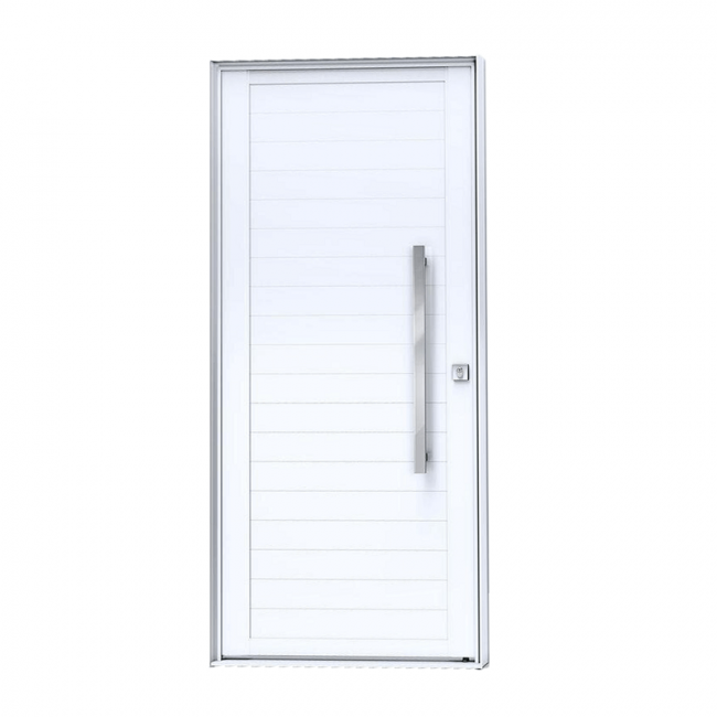 ﻿Porta de Alumínio Pivotante 114x215cm Branca