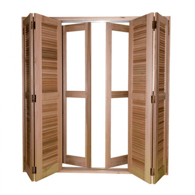 Porta Balcão Pantográfica Mista 120x213cm Variani Esquadrias