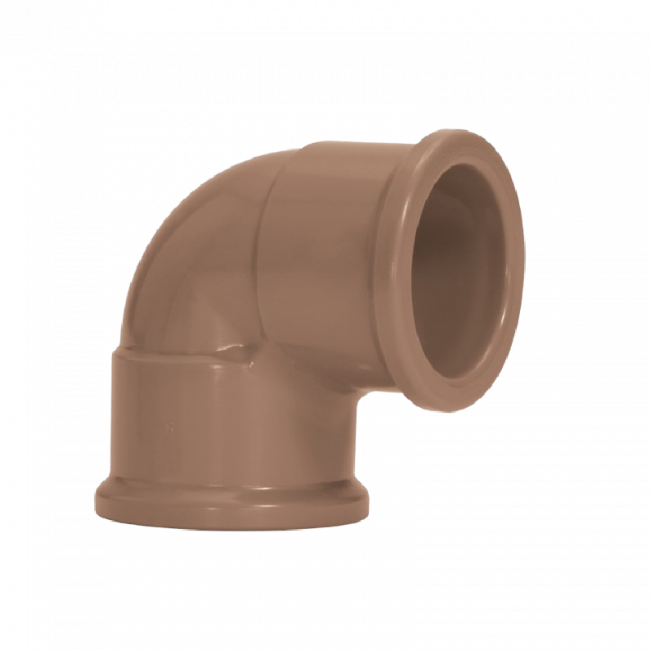 Joelho 90° 75mm Marrom Soldável Amanco 11676