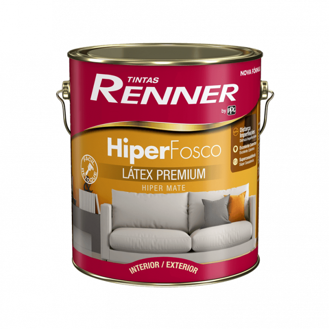 Tinta Hiper Fosco Látex Premium Branco 3,6L - Renner