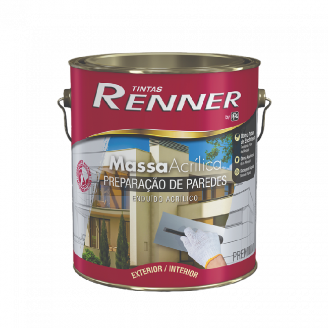 Massa Acrílica 5kg - Renner