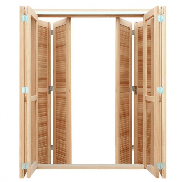 Porta Balcão Pantográfica Angelim 140x213cm Variani Esquadrias
