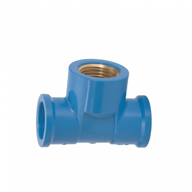 Tê Azul Soldável 20mmx1/2'' Amanco 11842