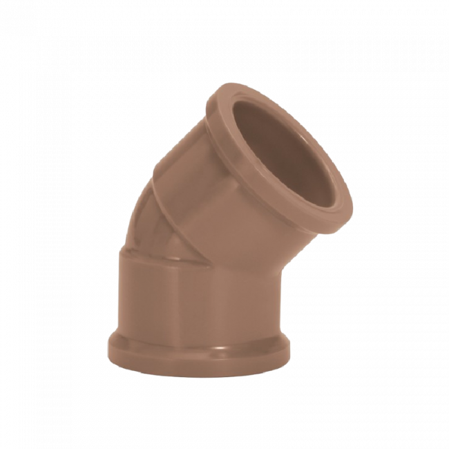 Joelho 45° 75mm Marrom Soldável Amanco 11647