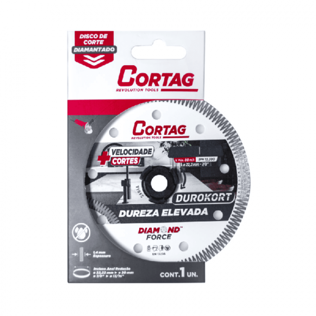 Disco Diamantado Durokórt 110 mm Cortag