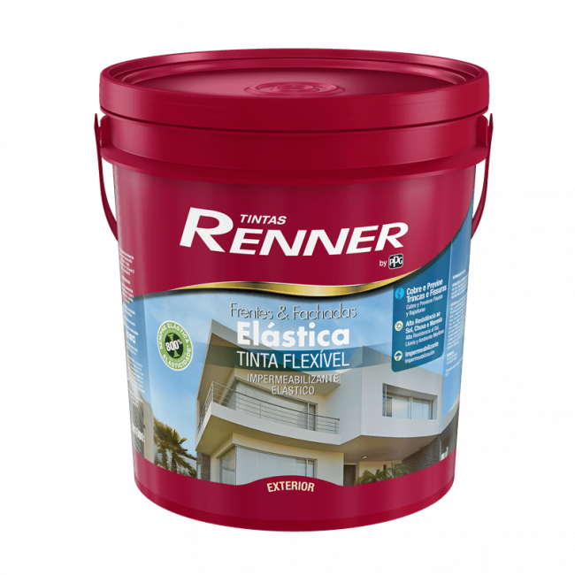 Tinta impermeabilizante Frentes e Fachadas Elástica Sb Branco 18L - Renner