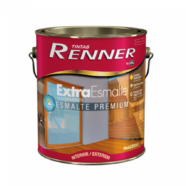 Tinta Esmalte Extraesmalte Transparente Acetinado 3,6L - Renner
