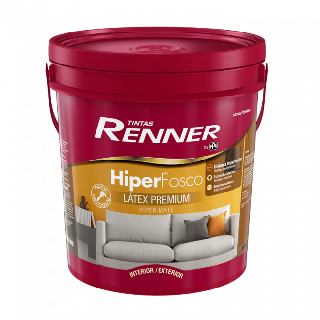 Tinta Hiper Fosco Látex Premium Branco 18L - Renner
