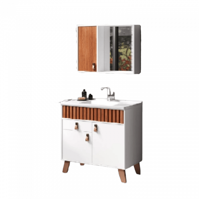 Conjunto de Banheiro Siena 70cm Blanche/Cinamomo Bertazoli