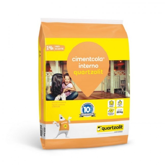 Argamassa ACI Quartzolit 20kg Cinza