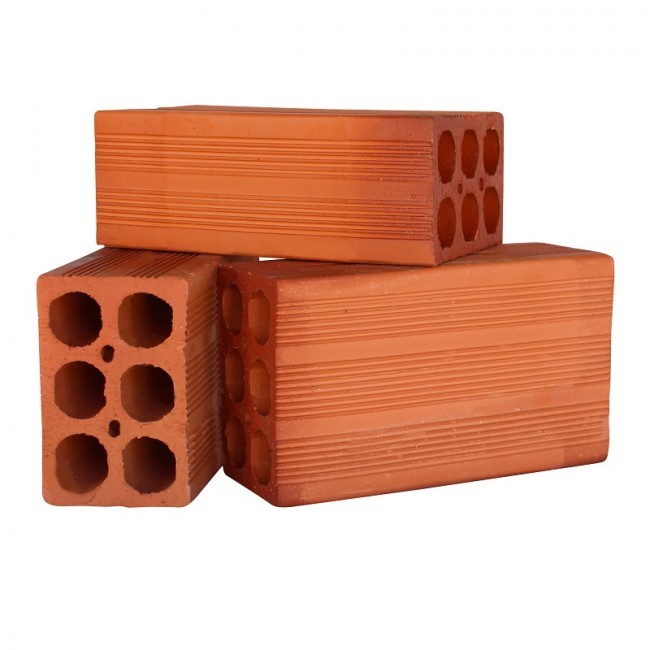 Tijolo 6 furos Frisado Misto 9x14x24cm - Unidade