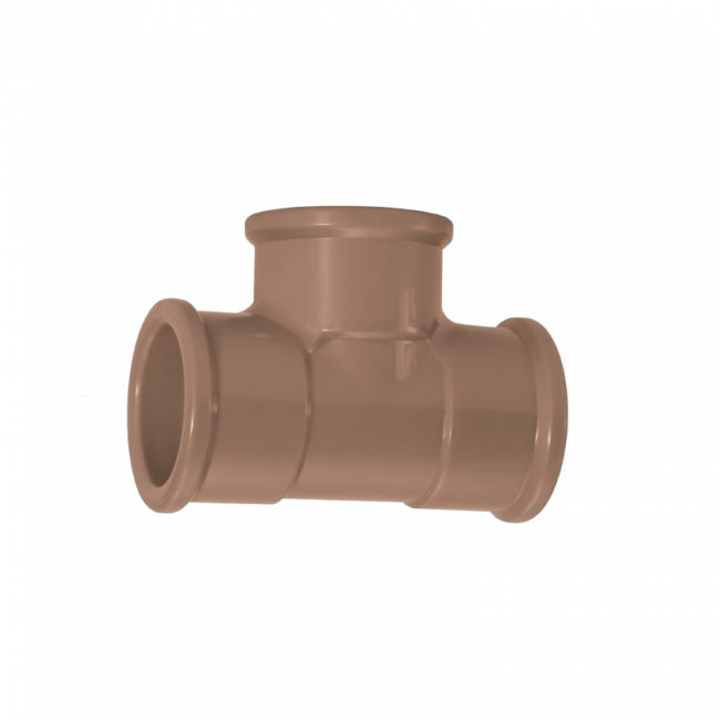 Tê Marrom 20mm Soldável Amanco 11834