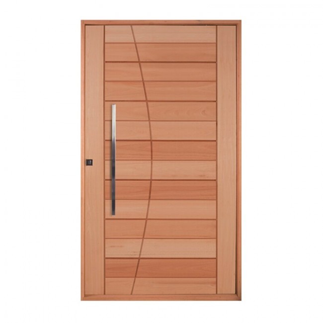 Porta de Madeira Pivotante PV2 100x213cm  Eucalipto Premium