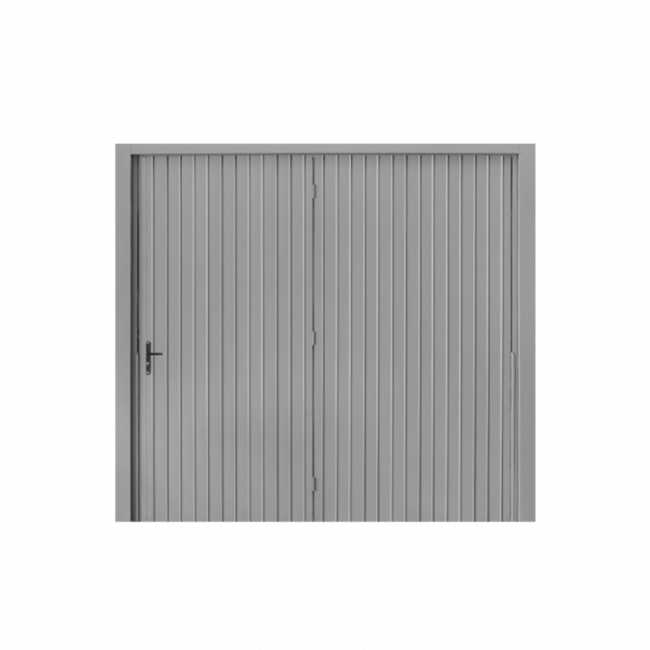 Portão Chapa Frisada C/porta e Automatização 220v 240x220 Maxiaço