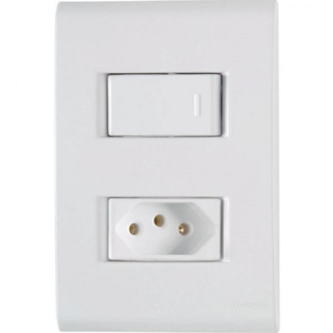 Interruptor Liz 1tc Simples+Tda 10A 4x2 Tramontina