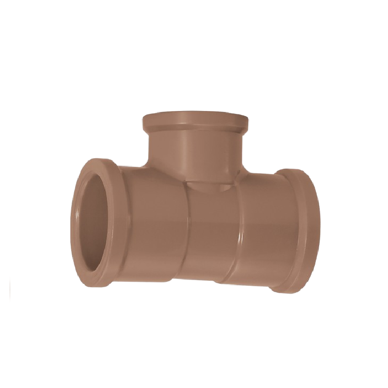 Tê de Redução 40x32mm Marrom Soldável Amanco 11824