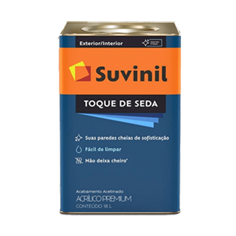 Tinta Acrílica Acetinado Toque de Seda Branco 18L Suvinil