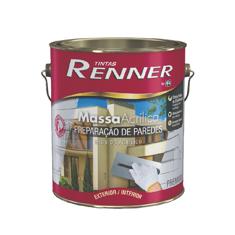 Massa Acrílica 5kg - Renner