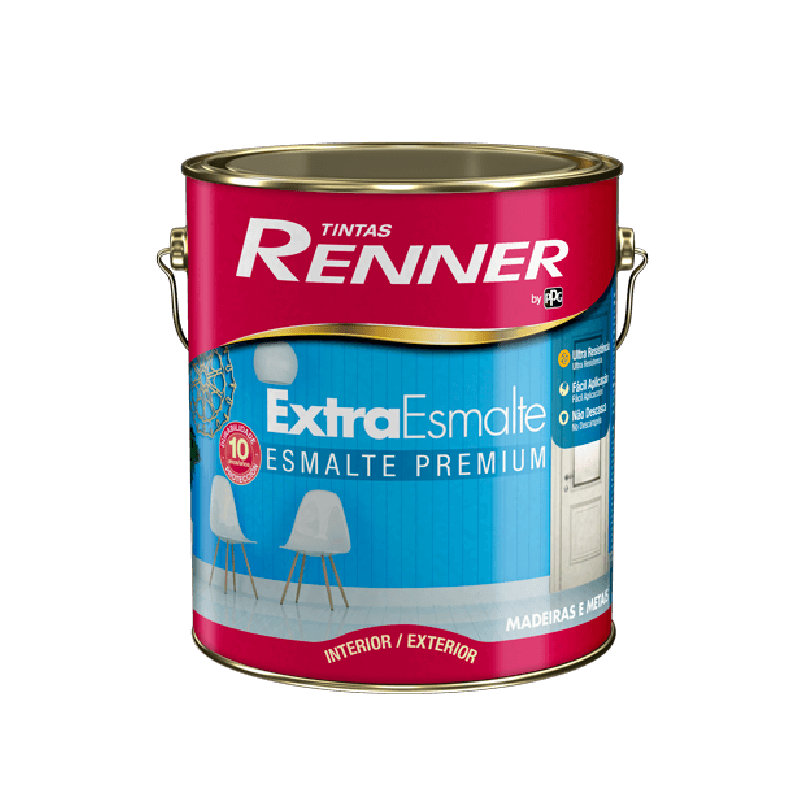 Tinta Esmalte Extraesmalte Fosco Preto 3,6L - Renner