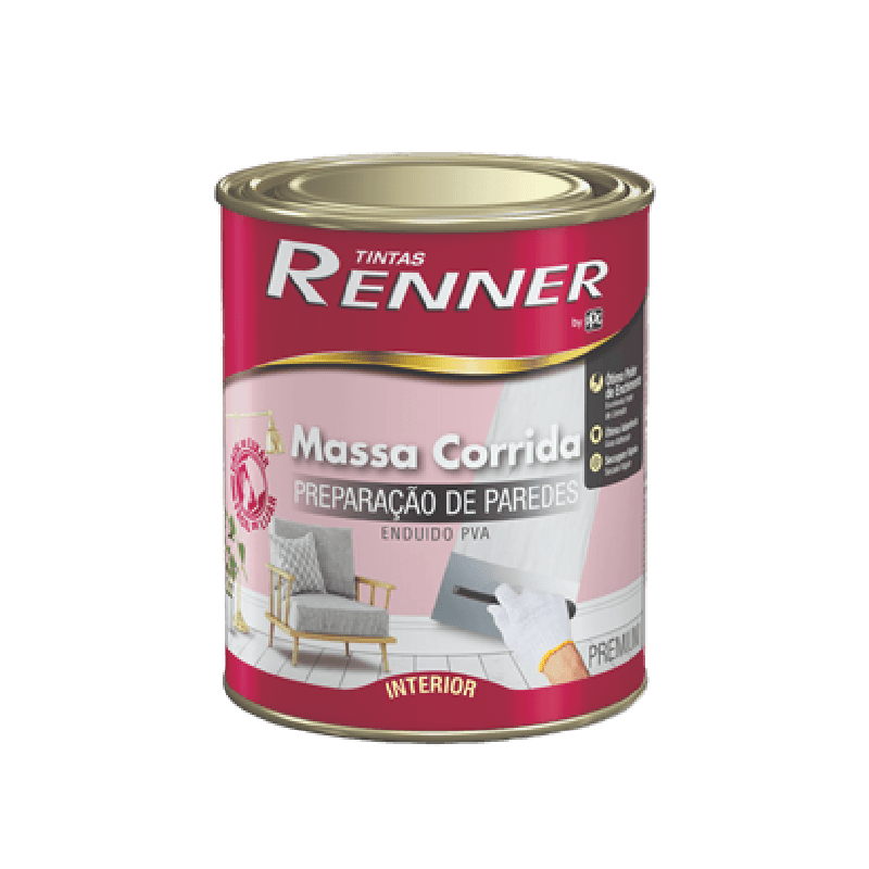Massa Corrida 1,25kg - Renner