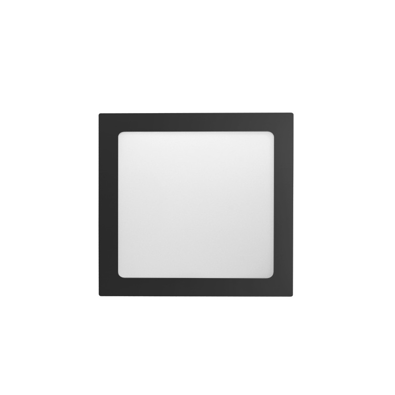 Painel LED 18W Lux Quadrado Embutir Preto Taschibra