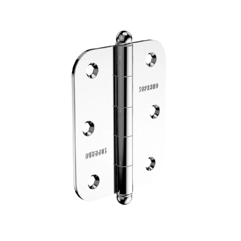 Dobradiça Média 3x1.2/2 Cromada Soprano